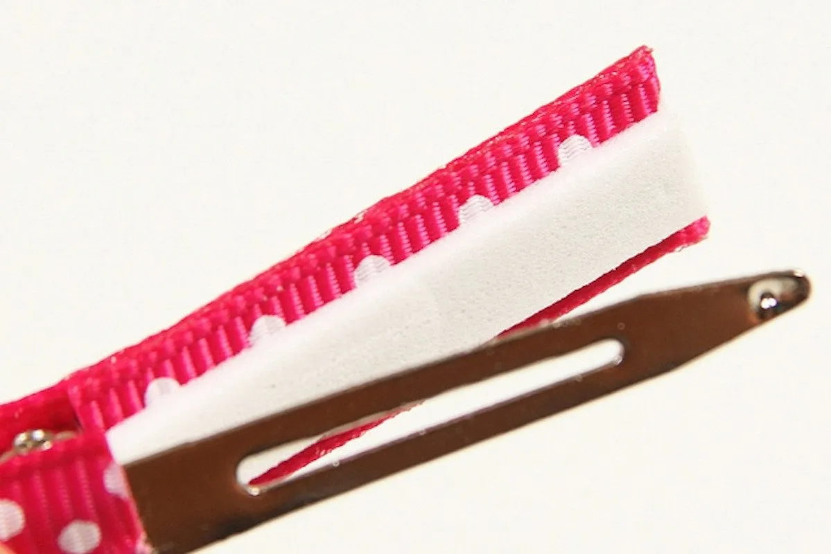 Paire de Barrettes à Noeud en Liberty - Margaret Annie - Rouille