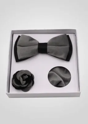 PBX733,SOLID---ACCESSORIES-VELVET SET-GREY