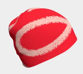 Peachy-Red Beanie for Mom and Daughter