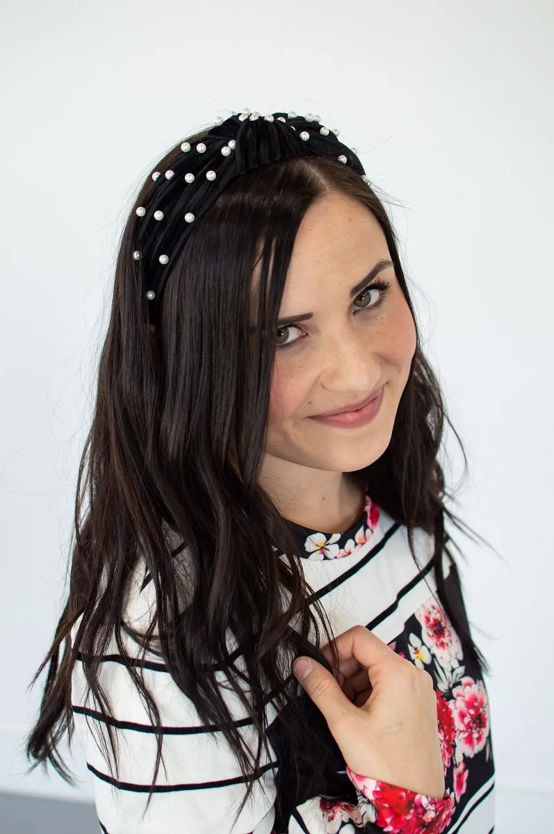 Pearl Knot Top Headband