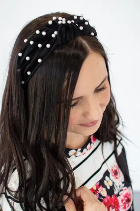 Pearl Knot Top Headband