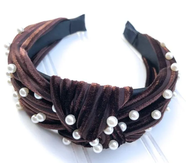 Pearl Knot Top Headband