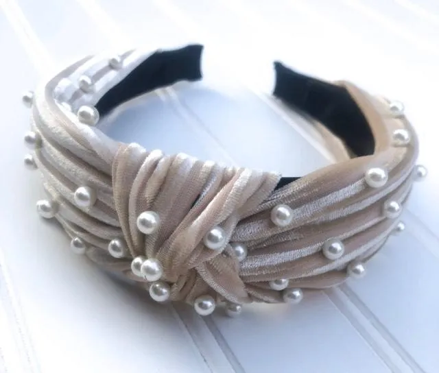 Pearl Knot Top Headband