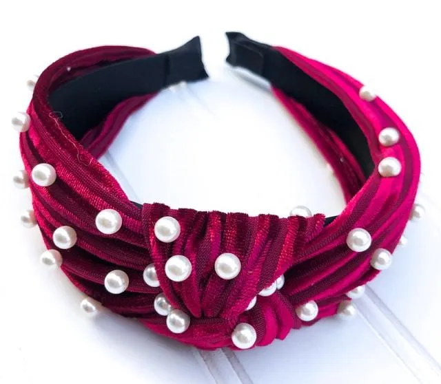 Pearl Knot Top Headband