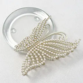 Pearly Butterfly Claw Clip