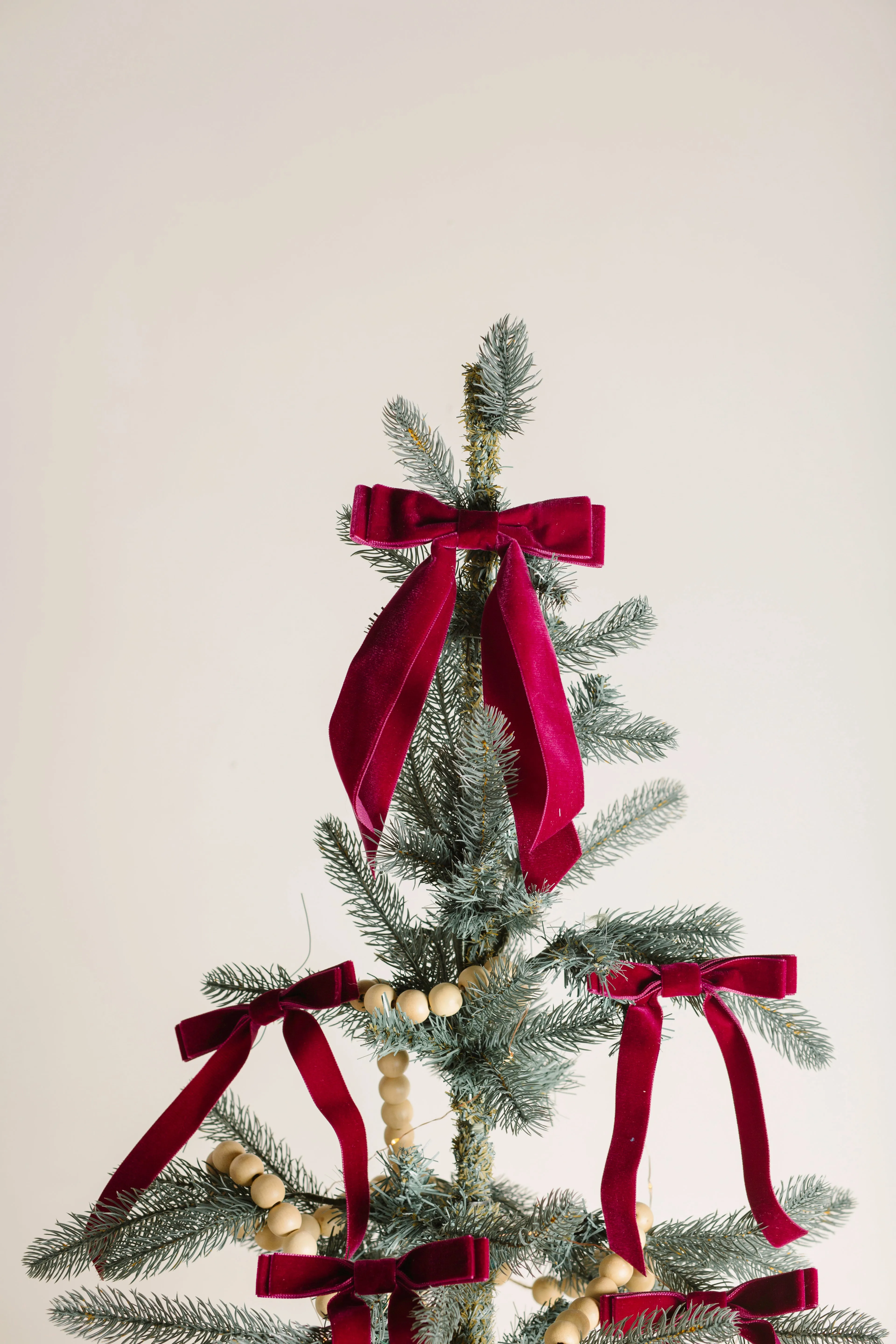 Pre-Order Tree Bow Bundle | Velvet Long Bow | Set of 6 | Tree Ornaments | Home Decor | Made to Order