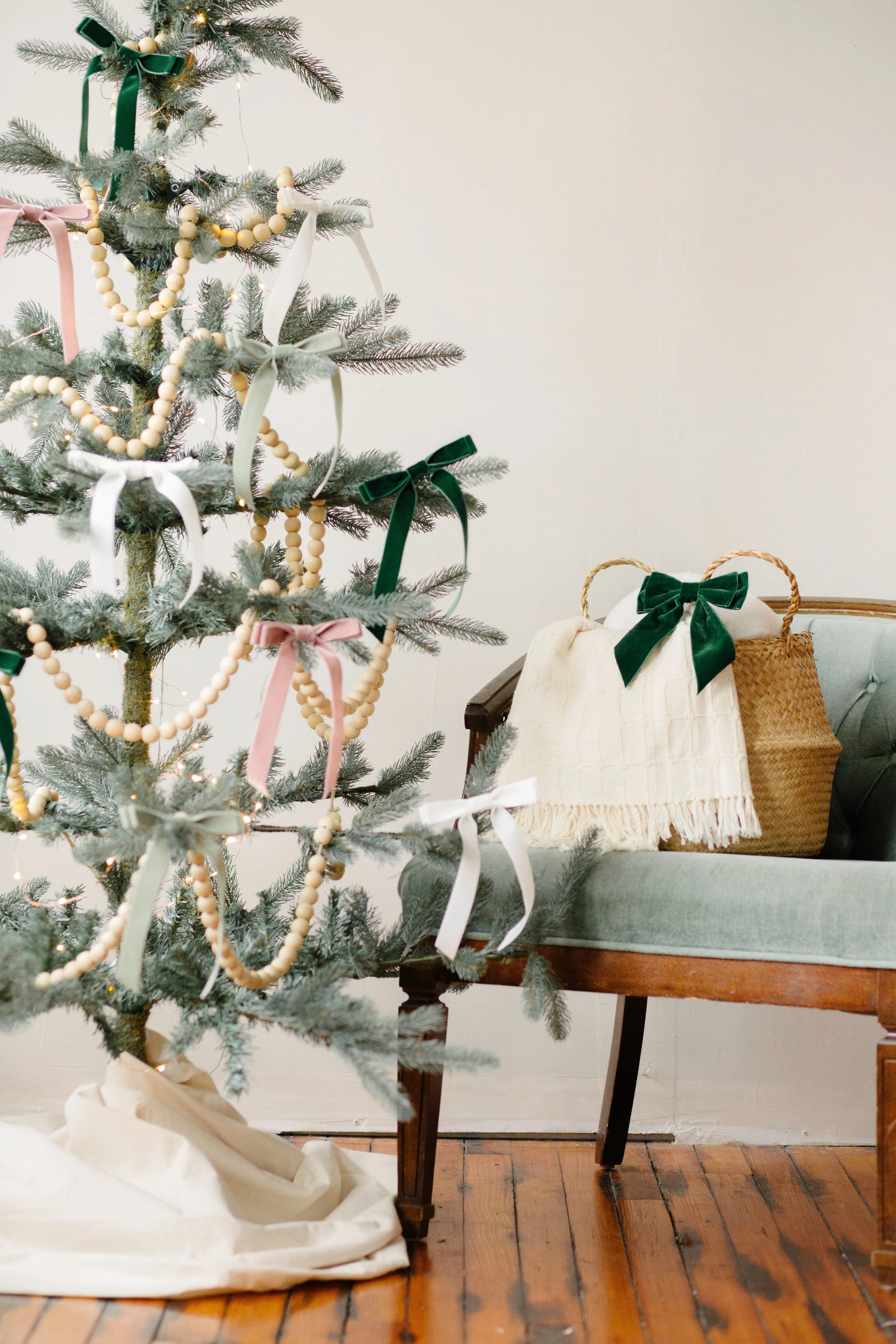 Pre-Order Tree Bow Bundle | Velvet Long Bow | Set of 6 | Tree Ornaments | Home Decor | Made to Order