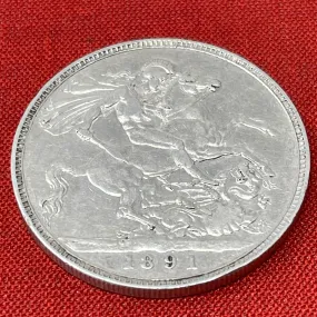 Queen Victoria 1891  Silver Crown