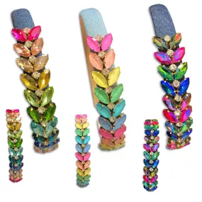 Rainbow Wreath Glass Gem Hard Headbands *NEW!*