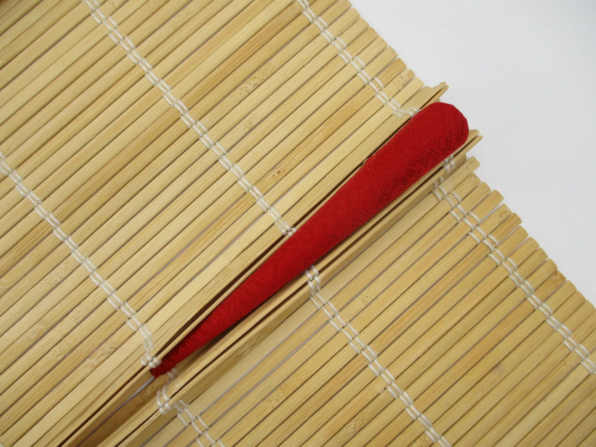 Red Simple Vintage Kimono Minimalist Long Hair Clip Ship from USA