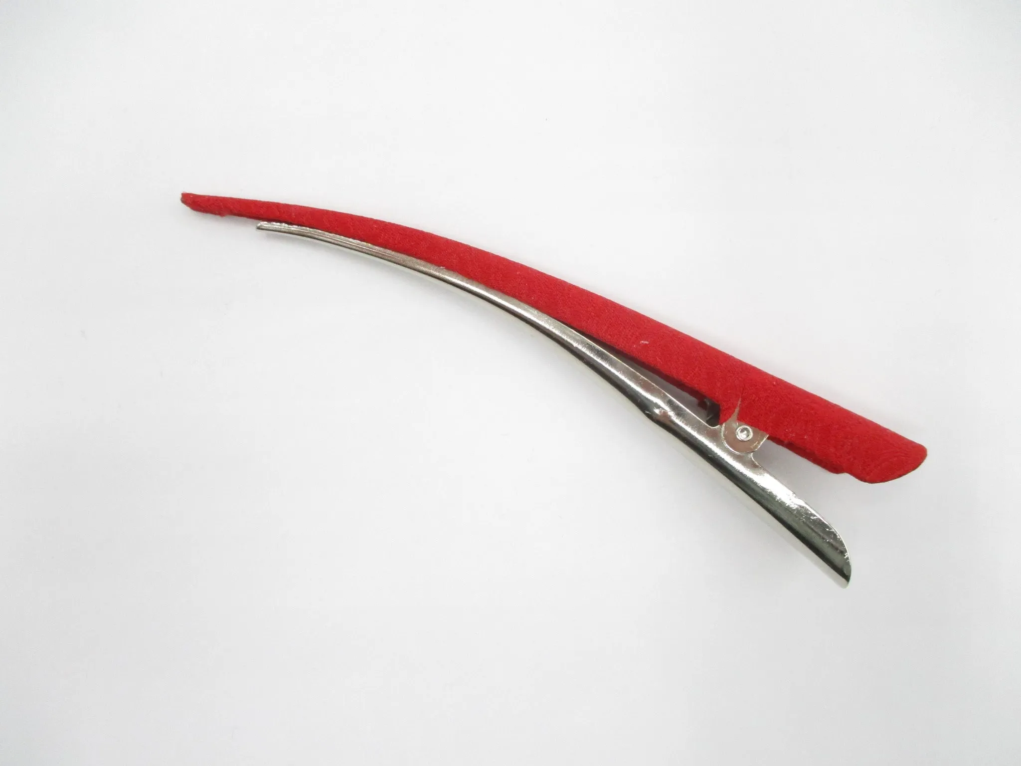 Red Simple Vintage Kimono Minimalist Long Hair Clip Ship from USA