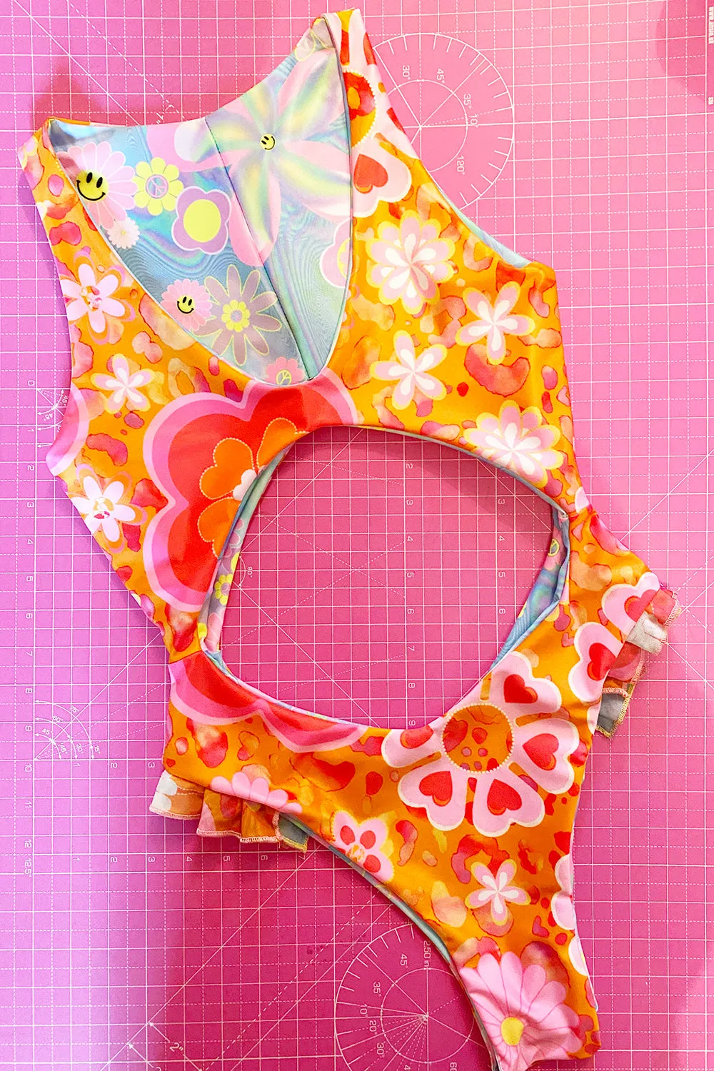Reversible Hella Cut Out High Cut Festival Swimsuit | 2 colours | Loonigans