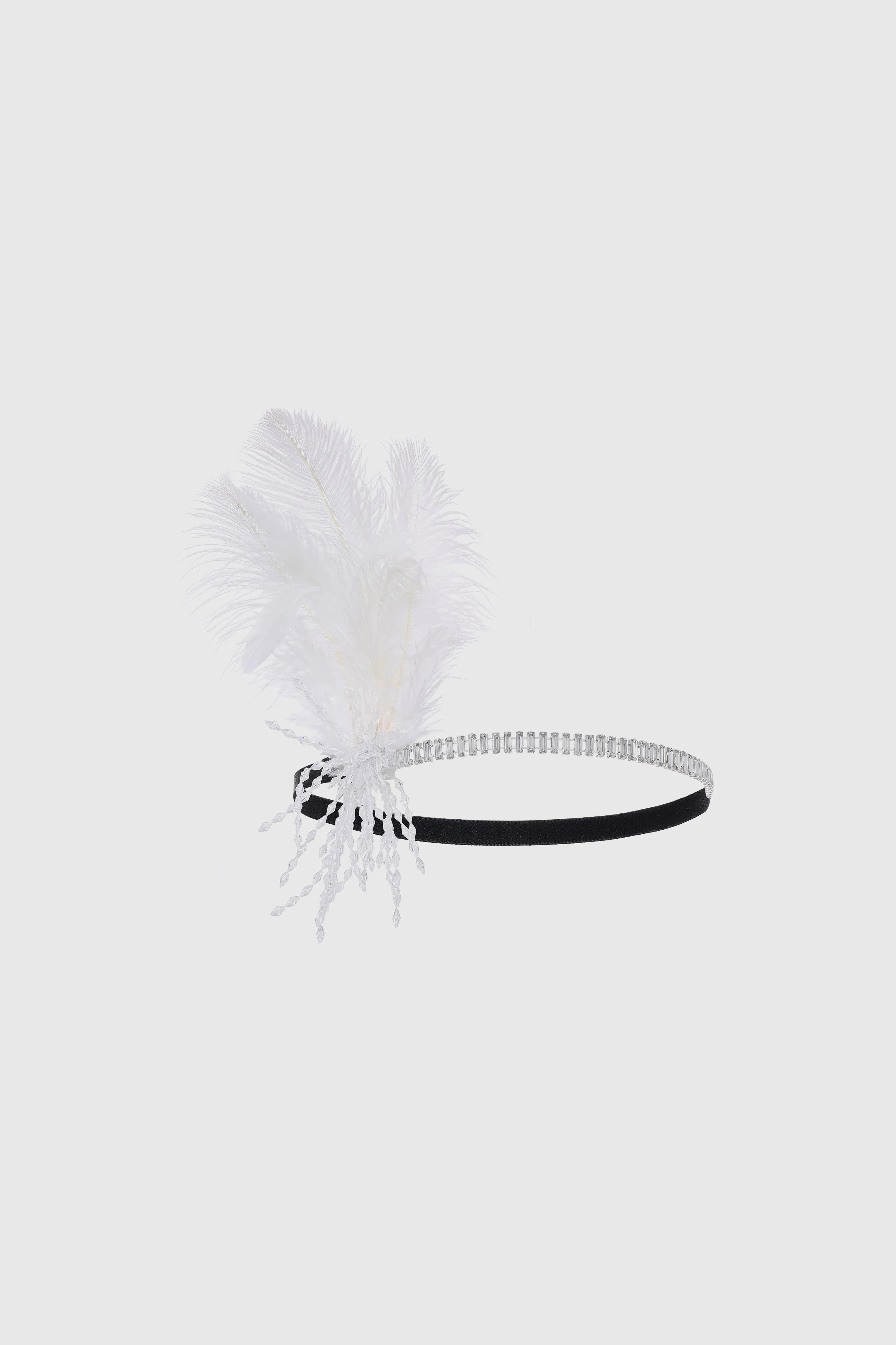 Rhinestone Beaded Tassel Headband