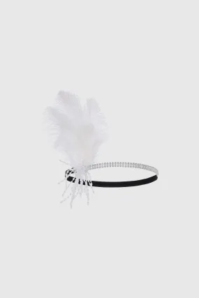 Rhinestone Beaded Tassel Headband