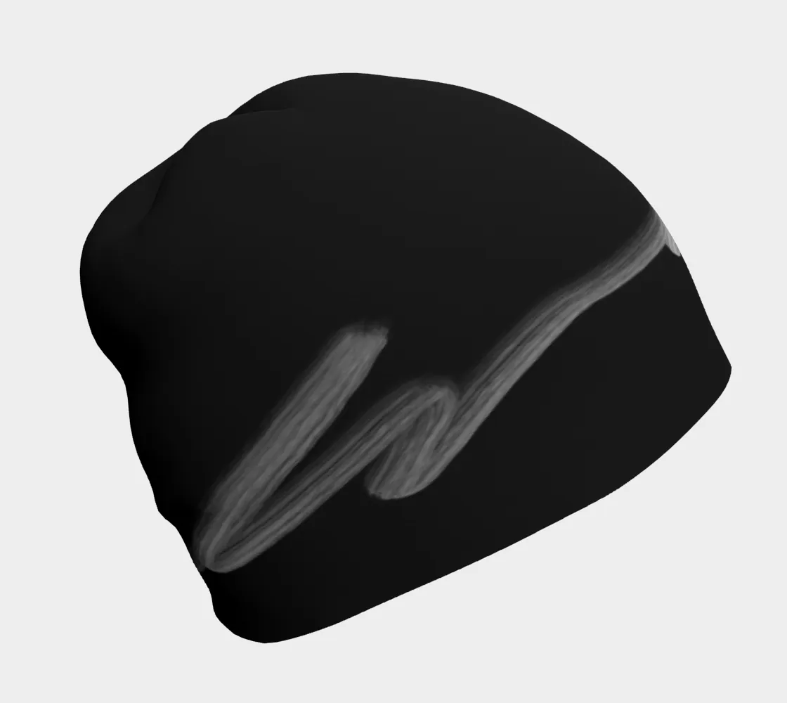 Signature Black Beanie for Men and Women