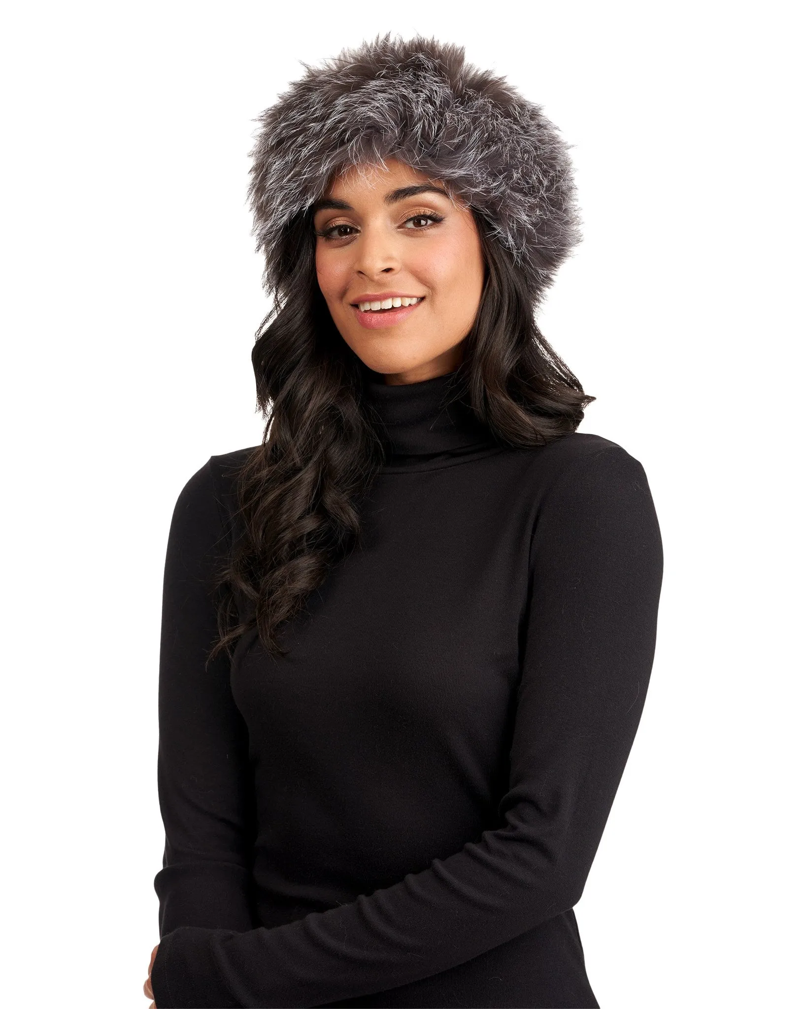 Silver Fox Knit Head Band