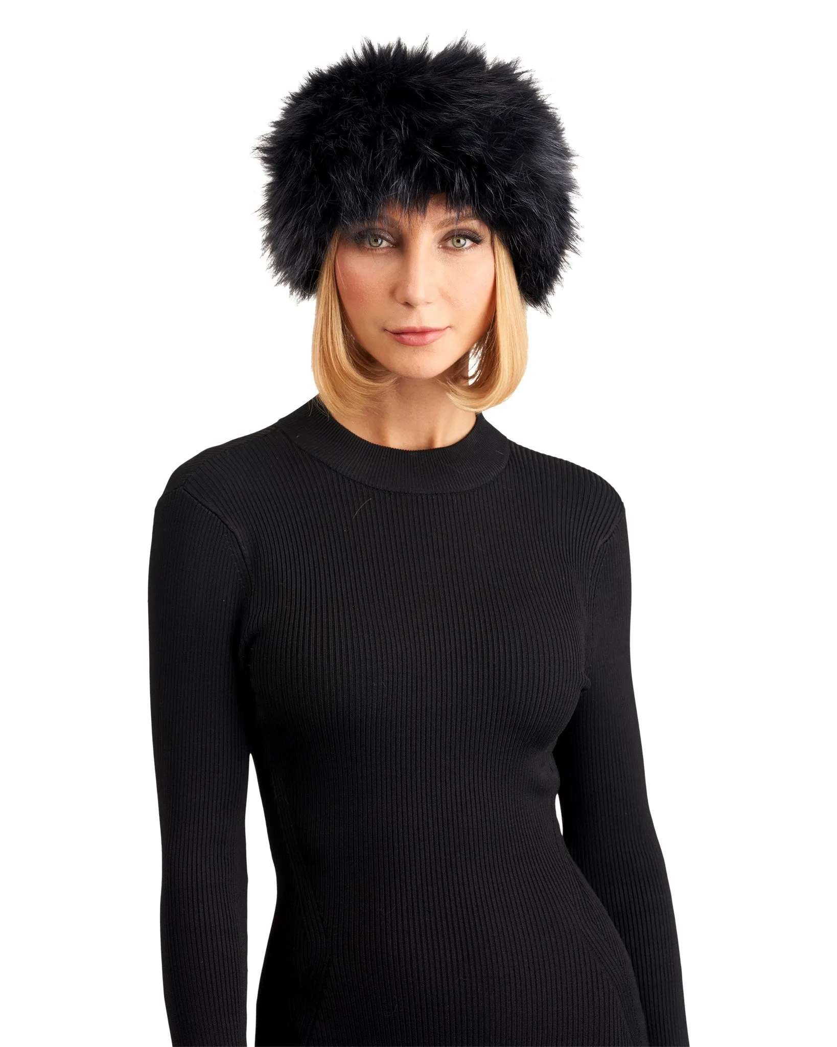 Silver Fox Knit Head Band
