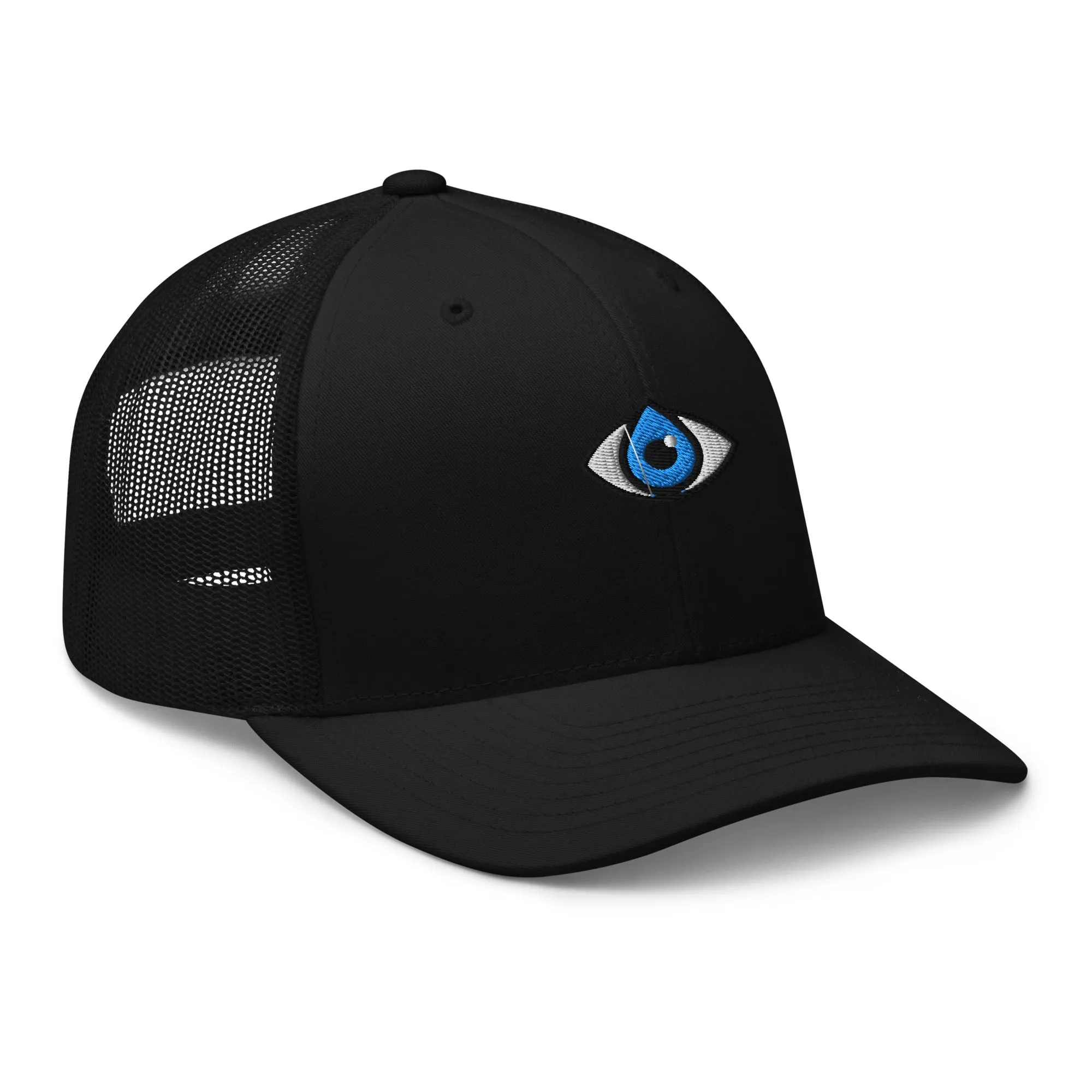 Six-Panel Trucker Cap Black