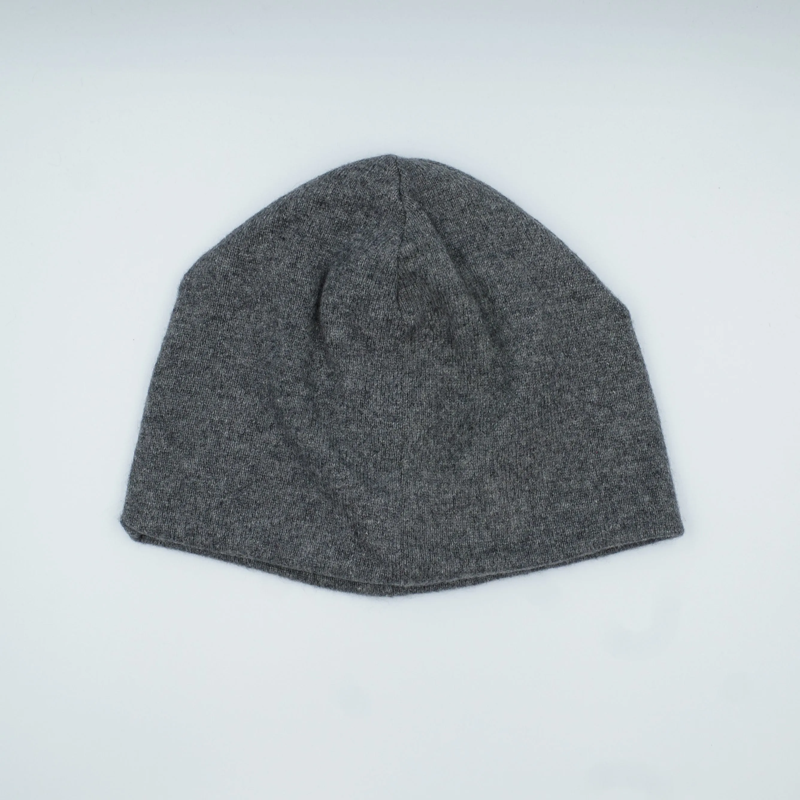 Slate Grey Cashmere Beanie Hat
