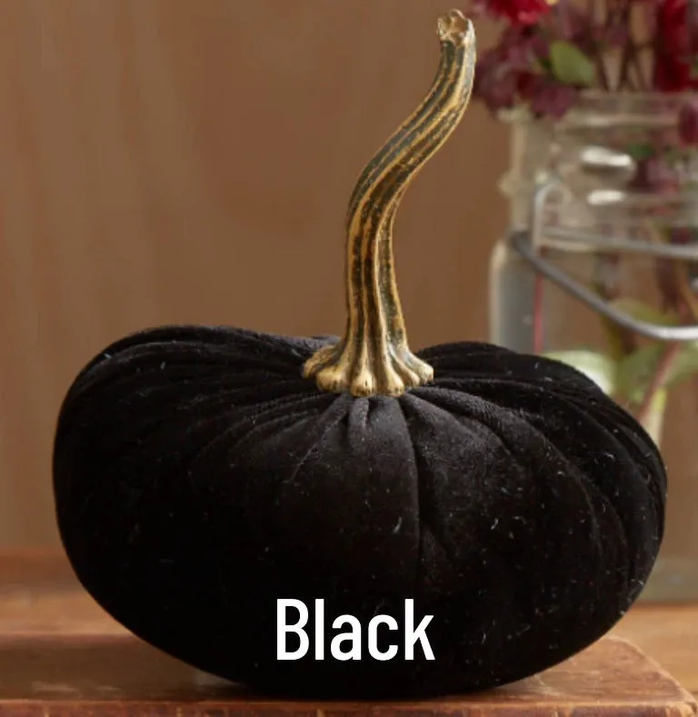 Small Velvet Pumpkin