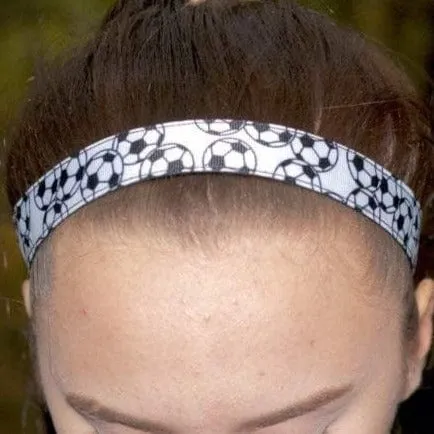 Soccer Headband, Overlapping Ball Pattern