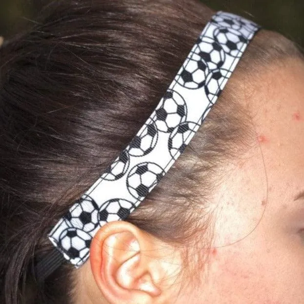 Soccer Headband, Overlapping Ball Pattern