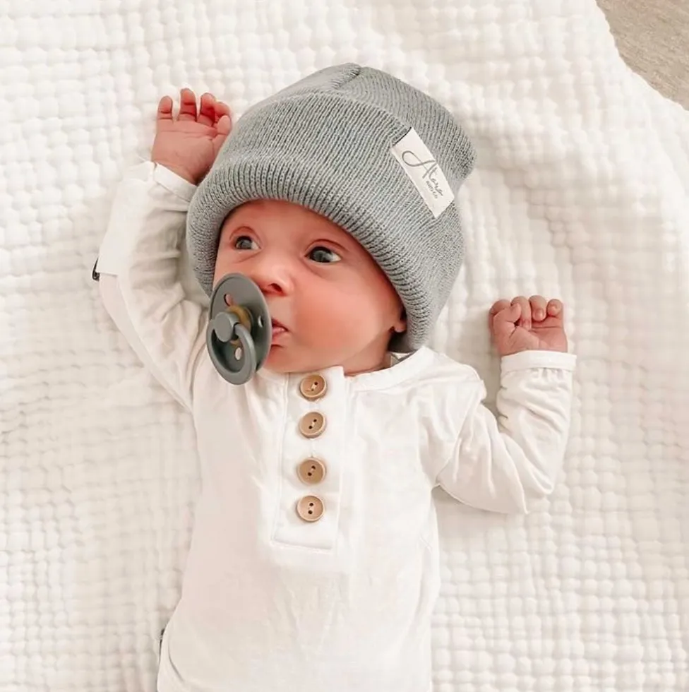 Soft Knitted Cuff Baby Beanie