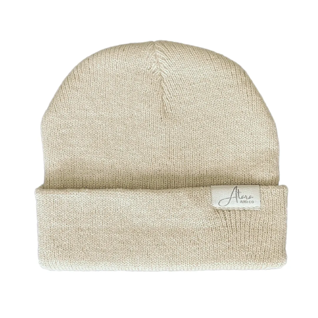 Soft Knitted Cuff Baby Beanie