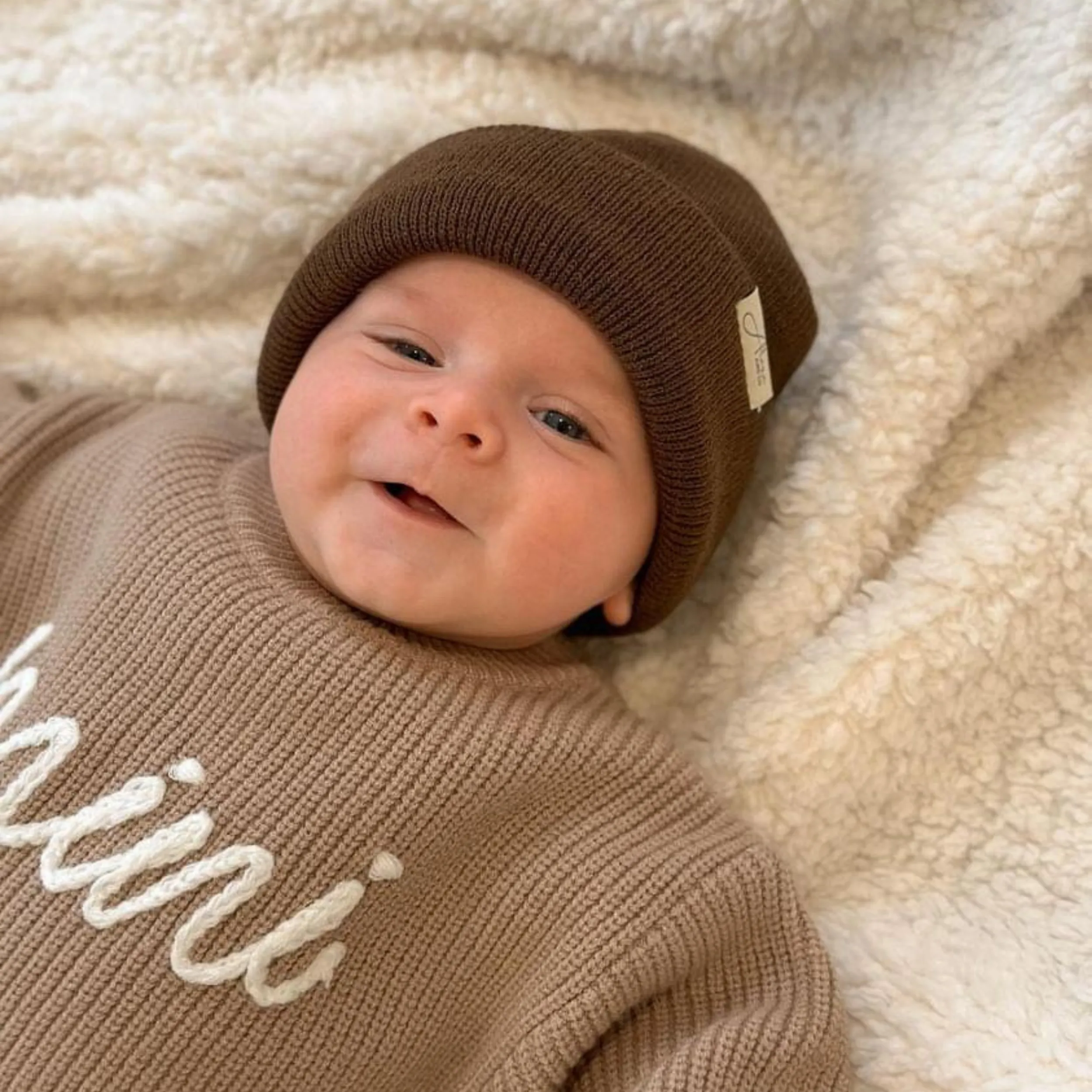 Soft Knitted Cuff Baby Beanie