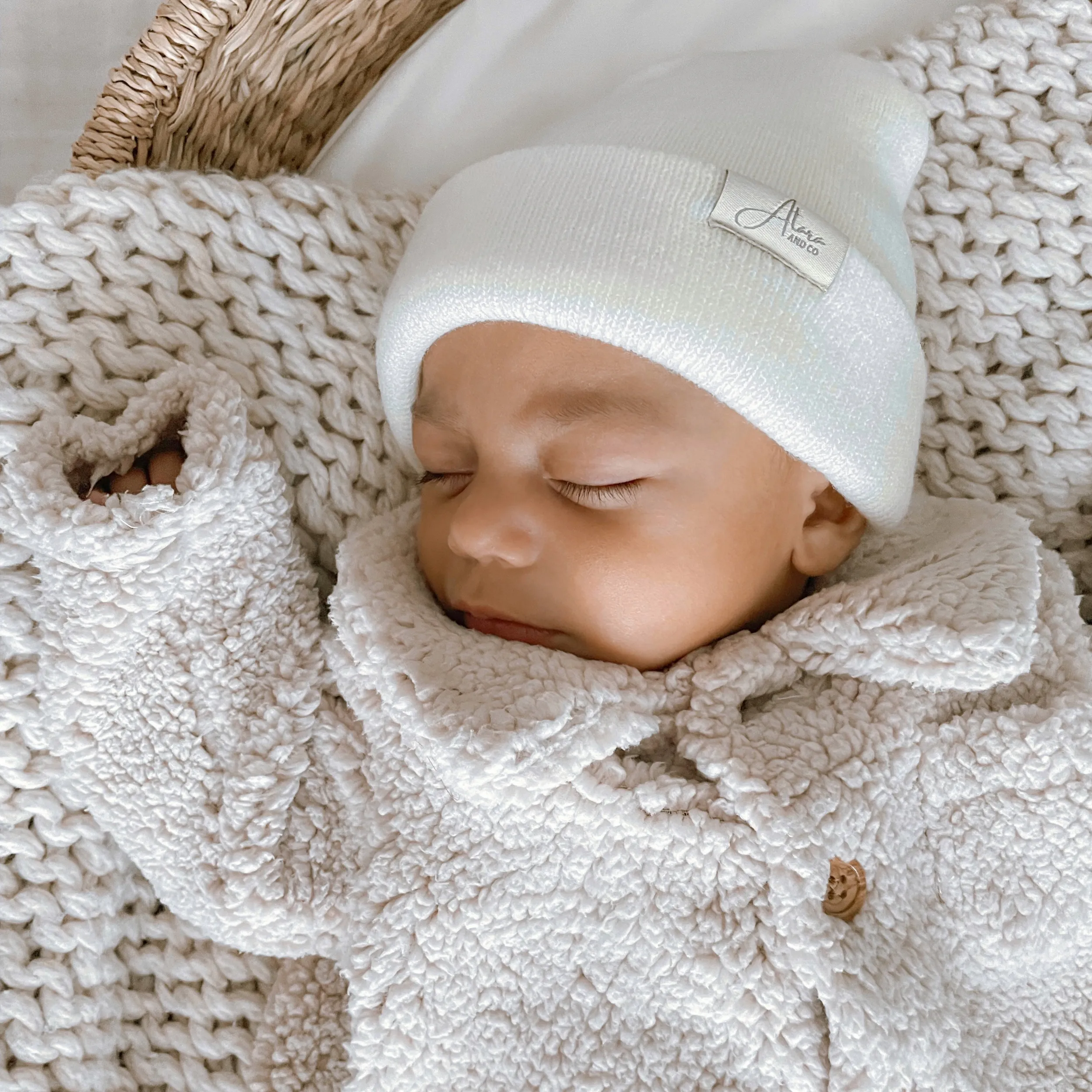Soft Knitted Cuff Baby Beanie