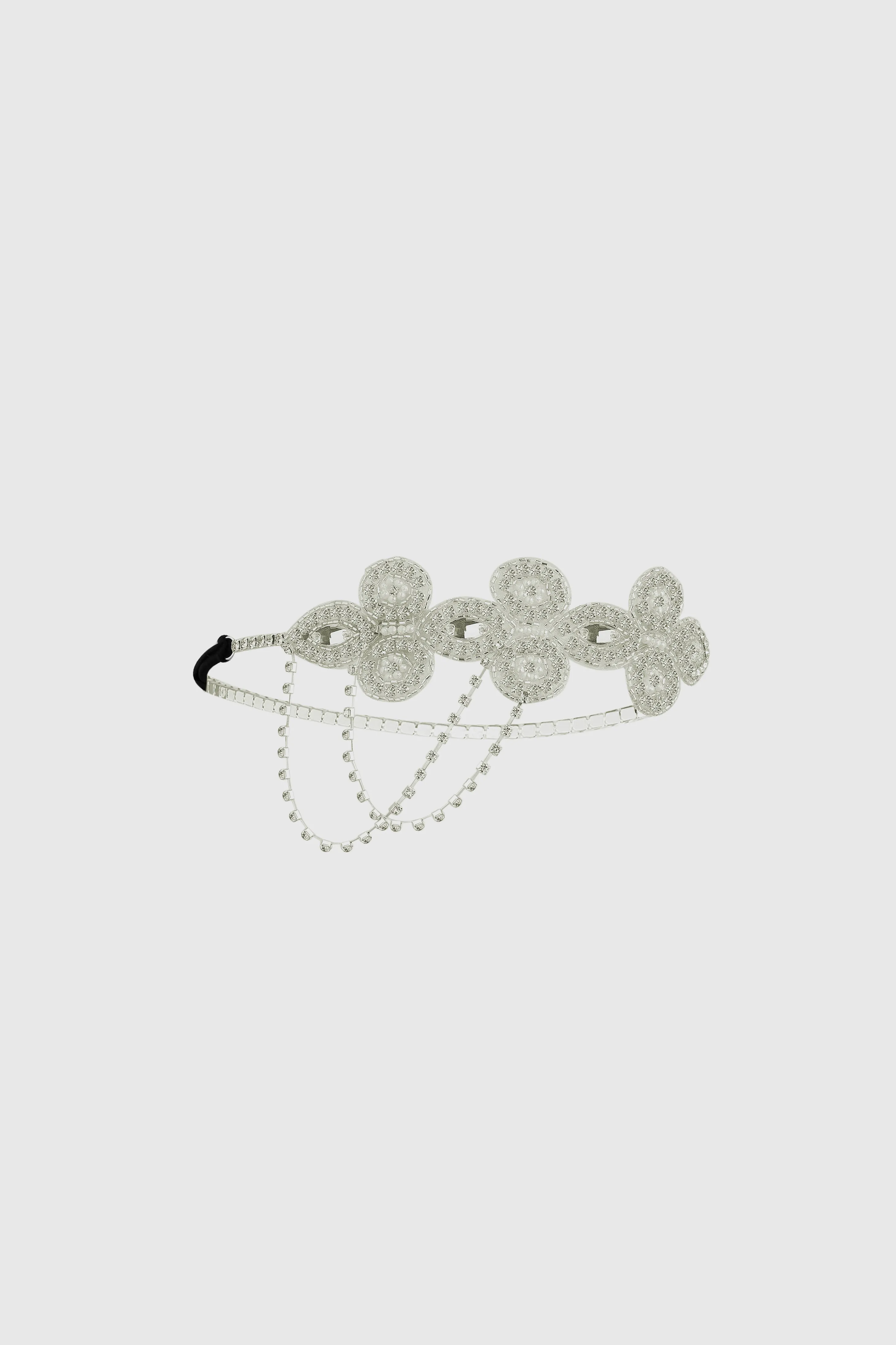 Sparkle Rhinestone Chain Floral Circlet