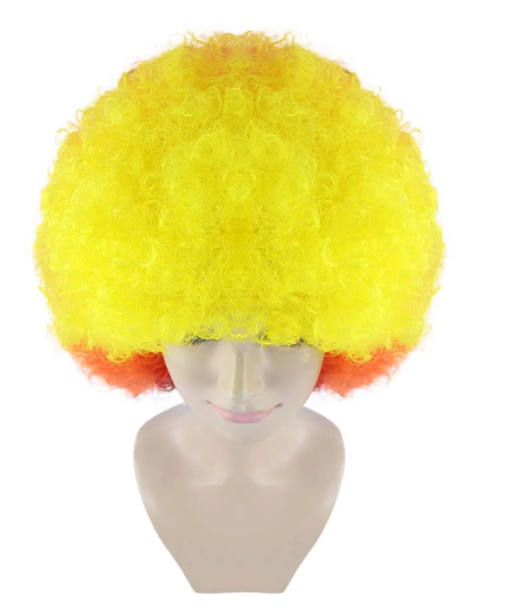Sport Afro Wig | Super Size Jumbo Multicolor Wig | Premium Breathable Capless Cap