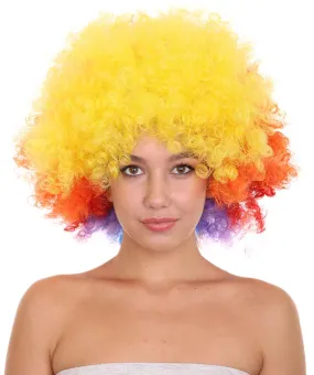 Sport Afro Wig | Super Size Jumbo Multicolor Wig | Premium Breathable Capless Cap