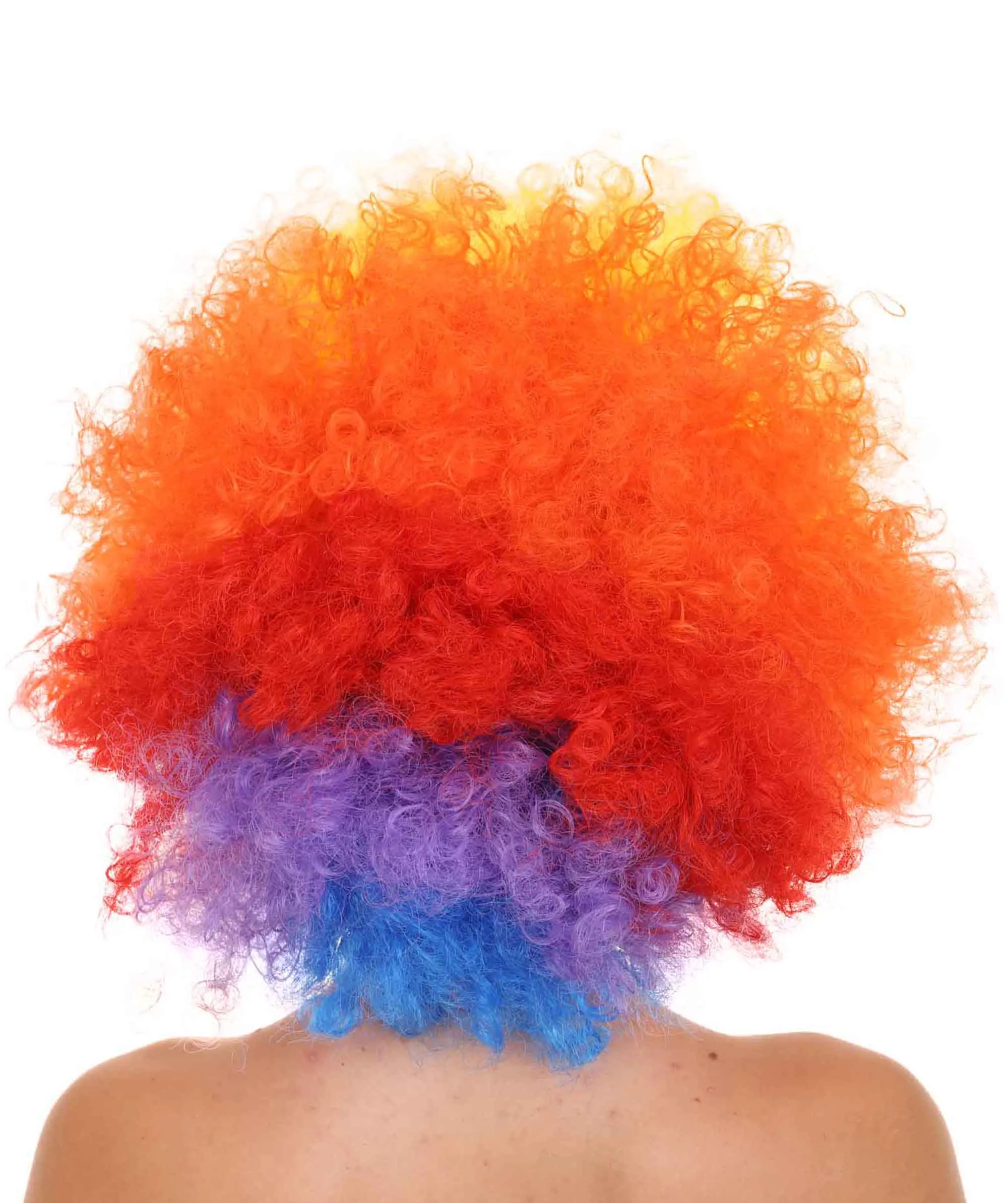 Sport Afro Wig | Super Size Jumbo Multicolor Wig | Premium Breathable Capless Cap