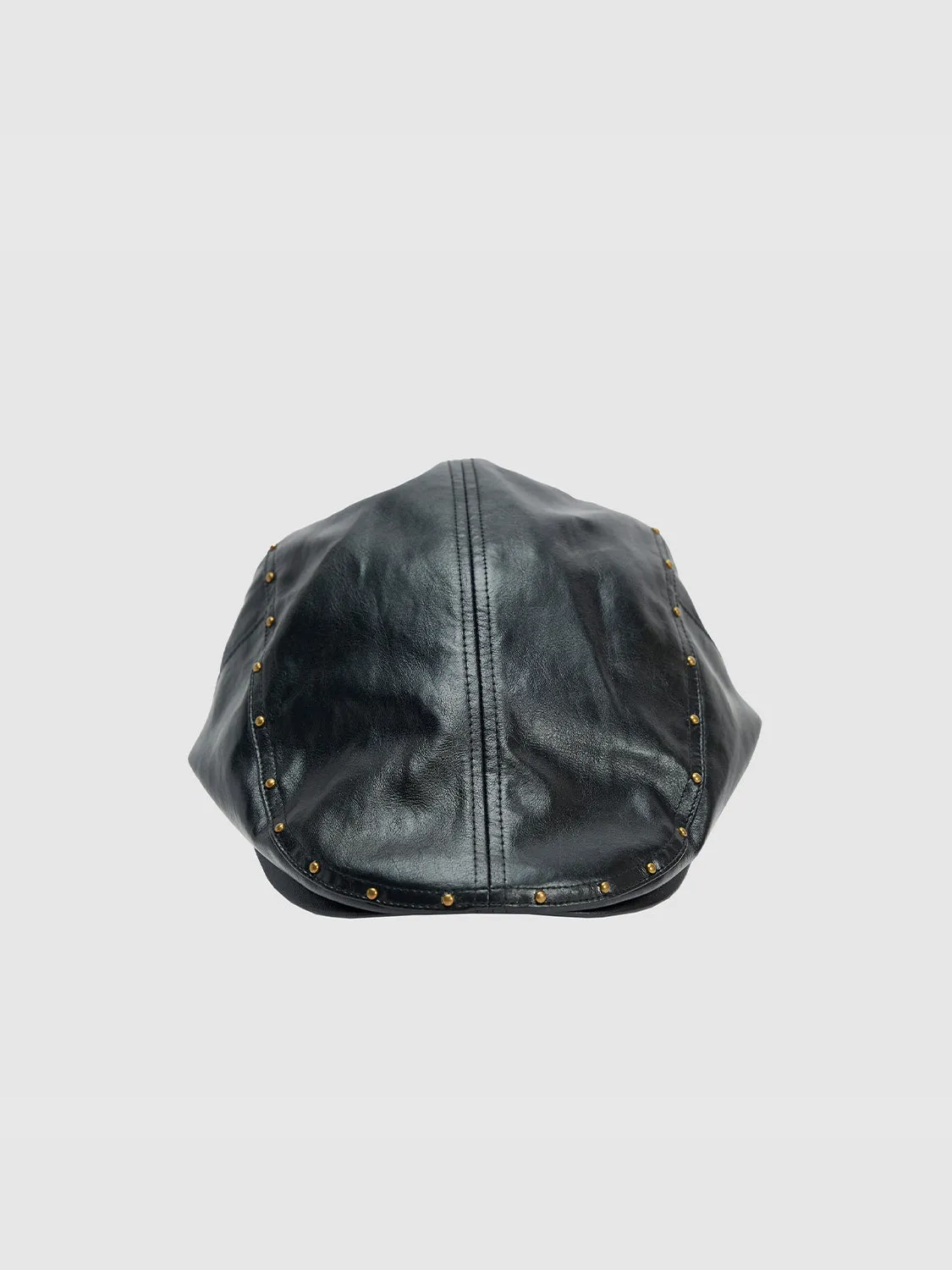 Studded Vegan Leather Berets