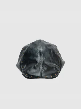 Studded Vegan Leather Berets