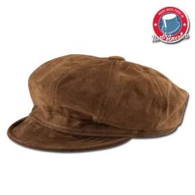 Suede Newsboy