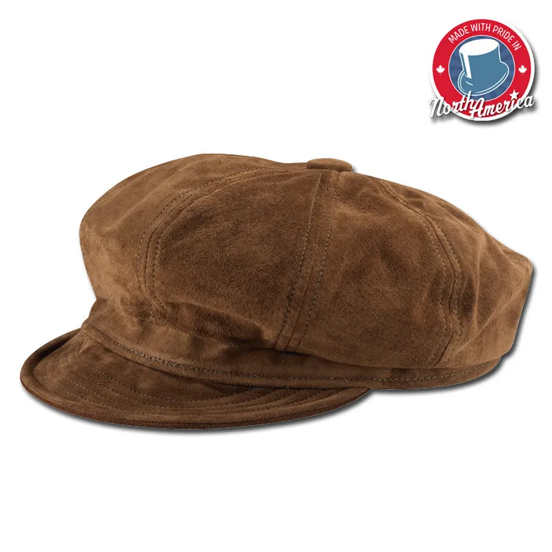 Suede Newsboy