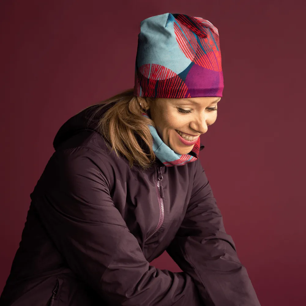 Teal-Dots Beanie for Women and Girls