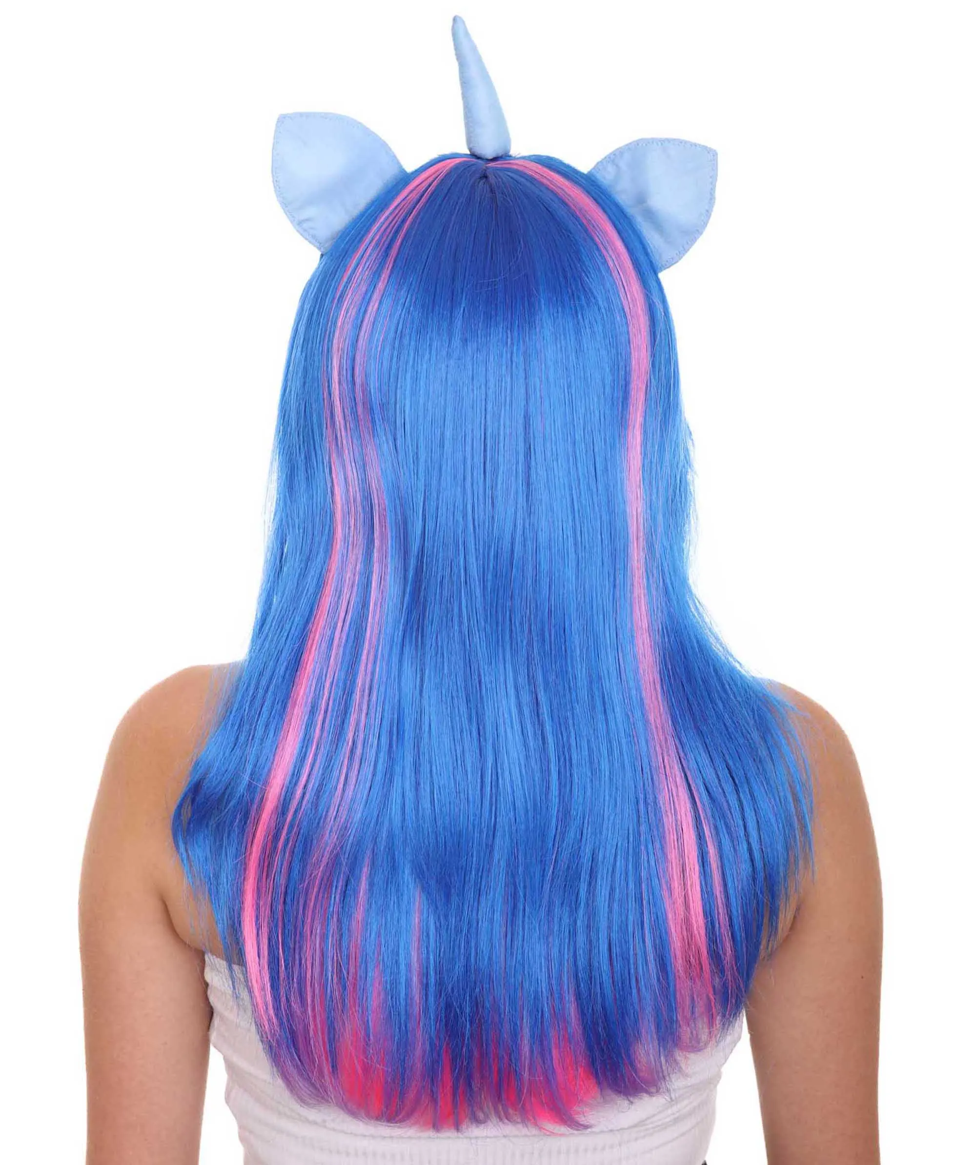 Unicorn Horn and Ears Womens Wig | Sexy Cosplay Party Halloween Wig | Premium Breathable Capless Cap