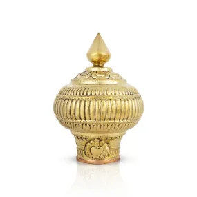 Vairamudi Crown - 8 x 2.5 Inches | Gold Polish Kireedam/ Mukut/ Kiridam for Deity