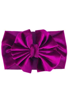 Velvet big bow kids hair accessories infant girls headband