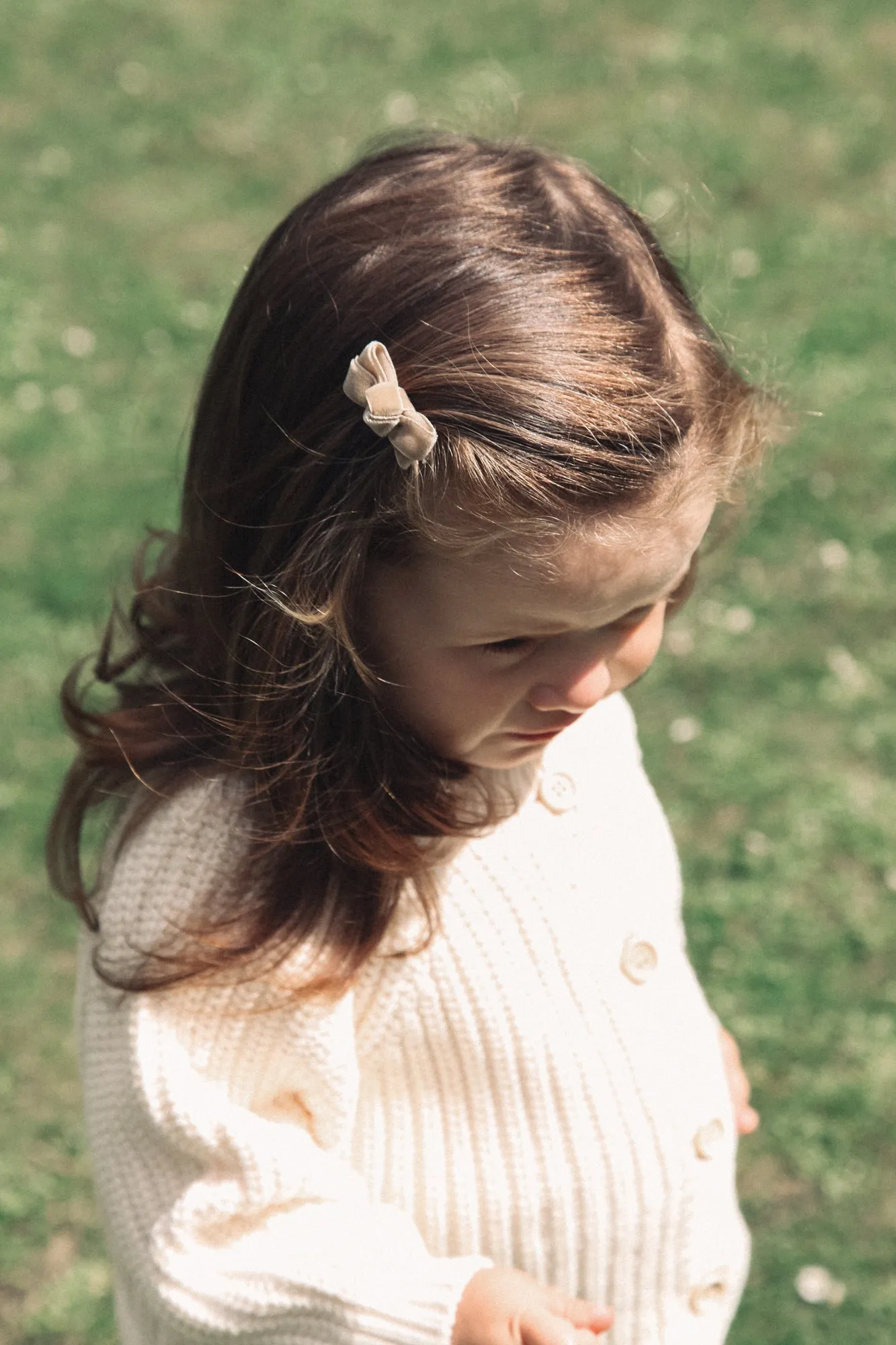 Velvet Mini Bow Clips