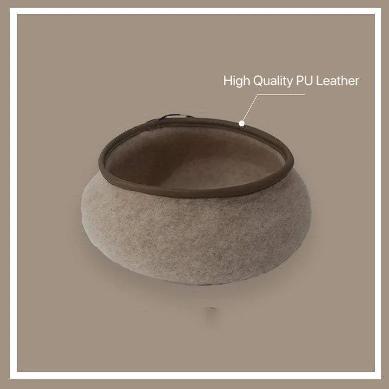 Vintage Style Wool Beret for Women with Leather Rim