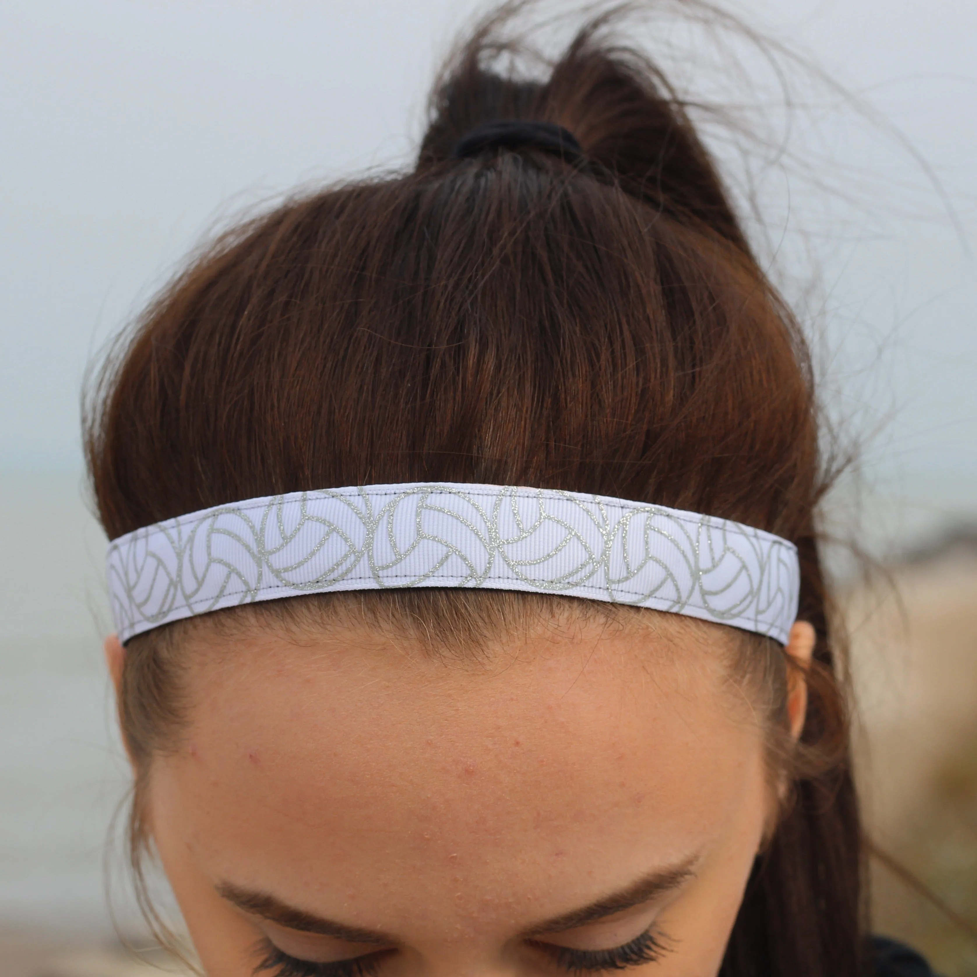 Volleyball Headband with Glitter, Choice of Size