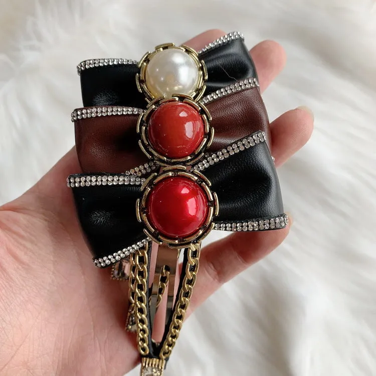 Wholesale Pearl Bow Hair Clips