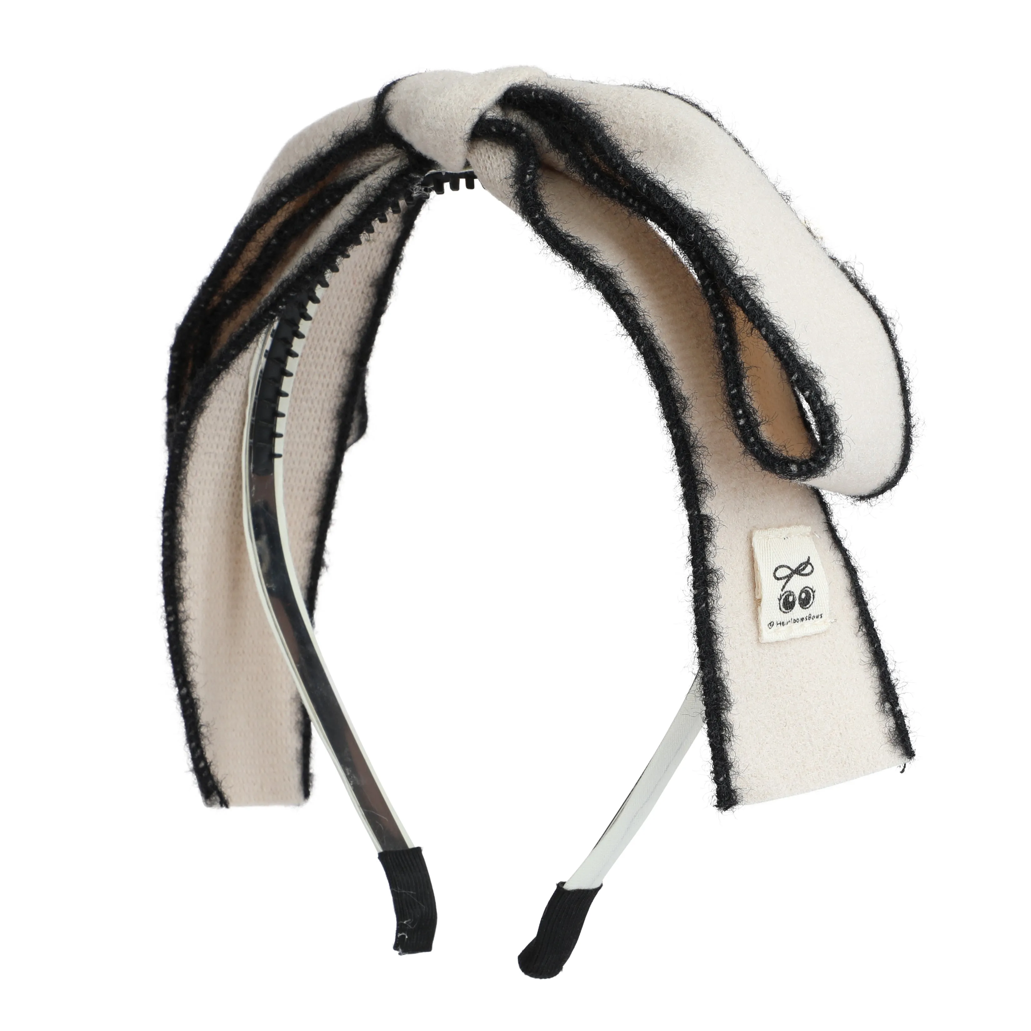 Wool Ribbon Bow Headband