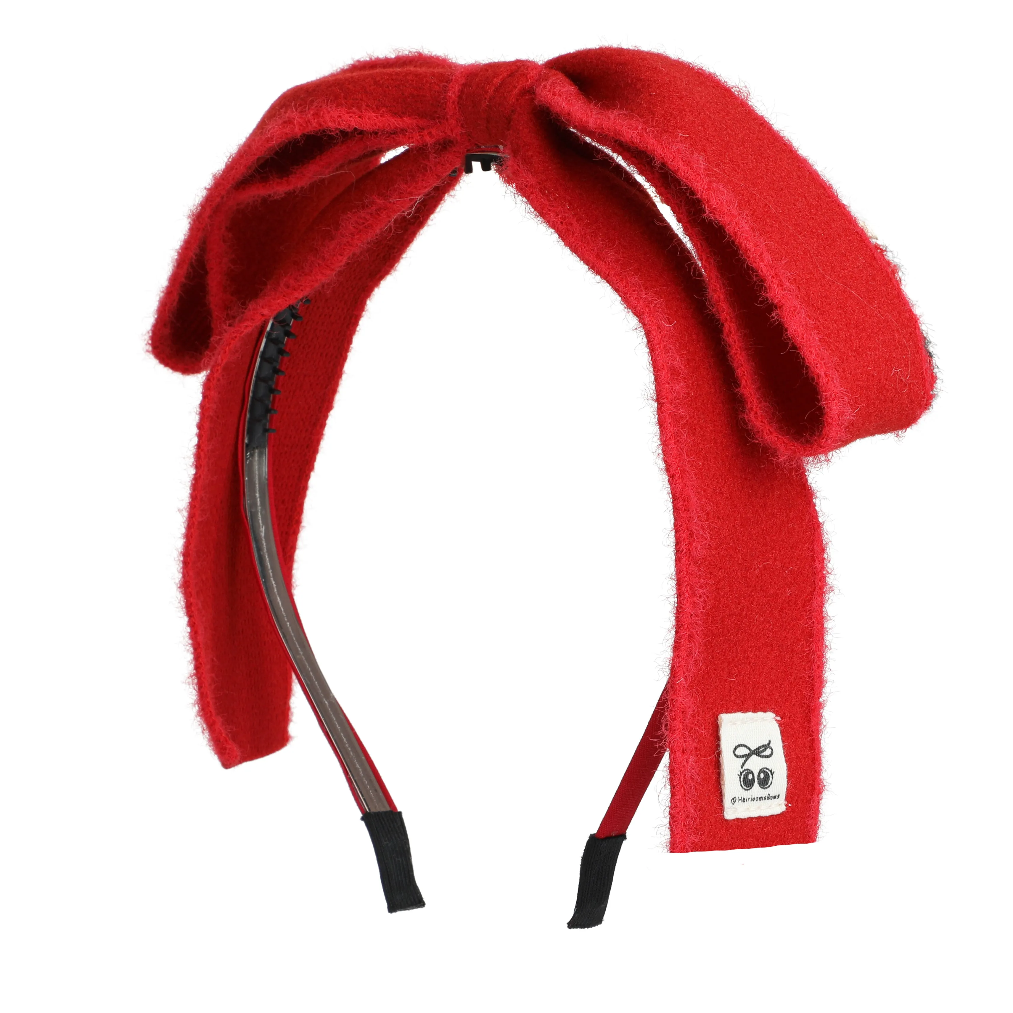 Wool Ribbon Bow Headband