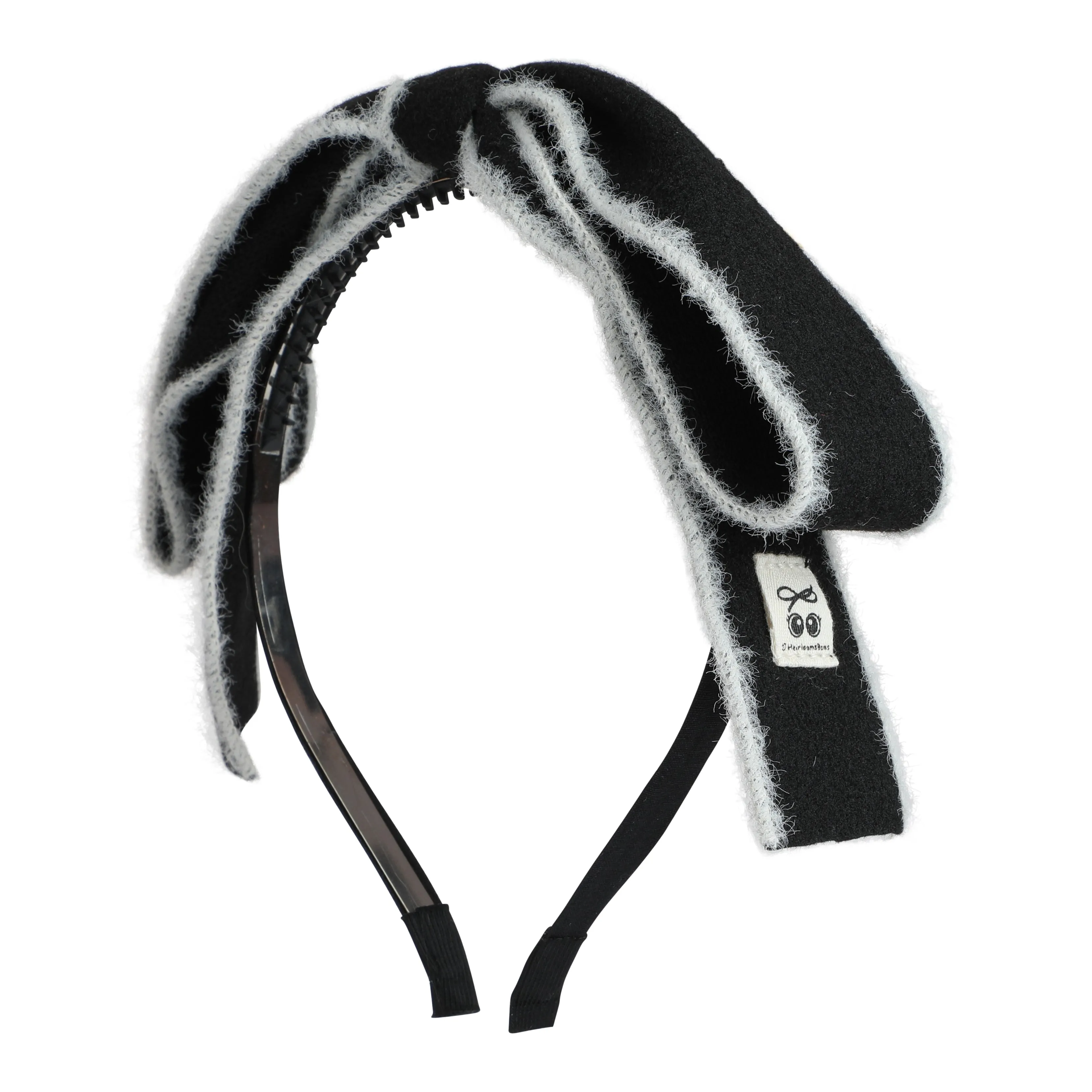 Wool Ribbon Bow Headband