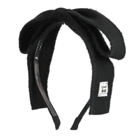 Wool Ribbon Bow Headband